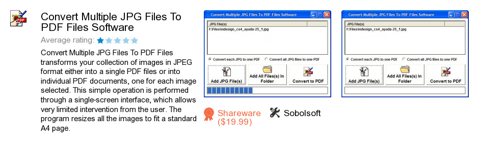 Convert Multiple JPG Files To PDF Files Software
