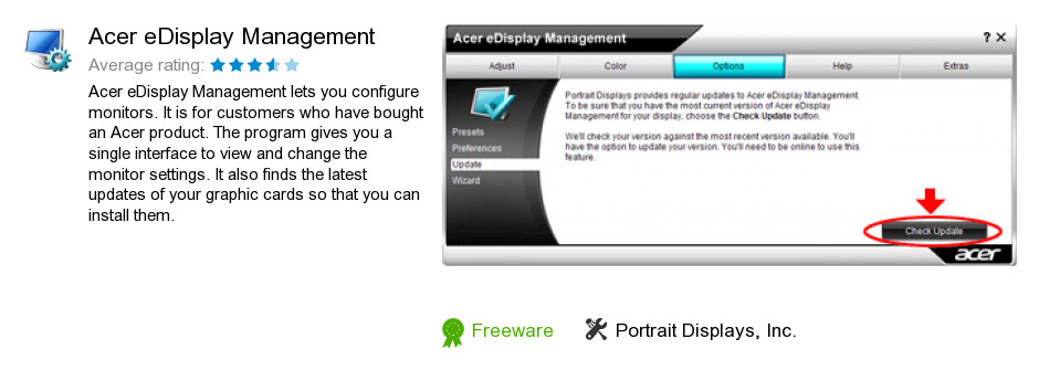 Acer eDisplay Management