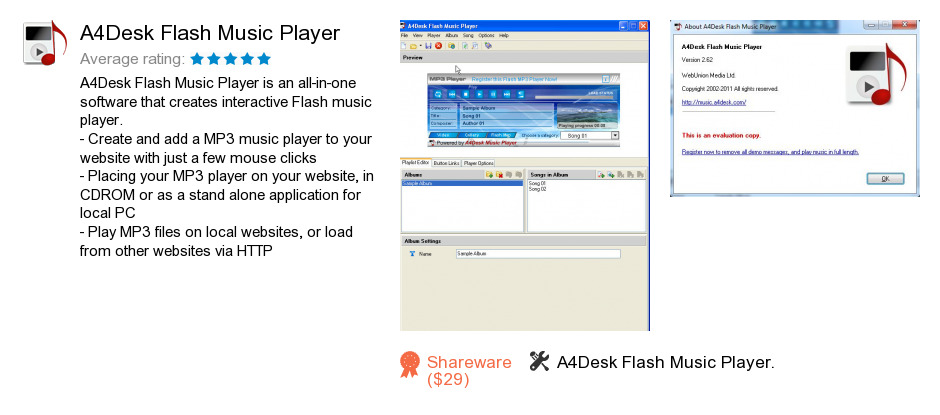 A4Desk Flash Music Player