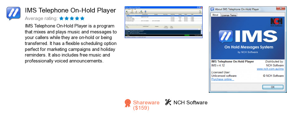 IMS Telephone On-Hold Player