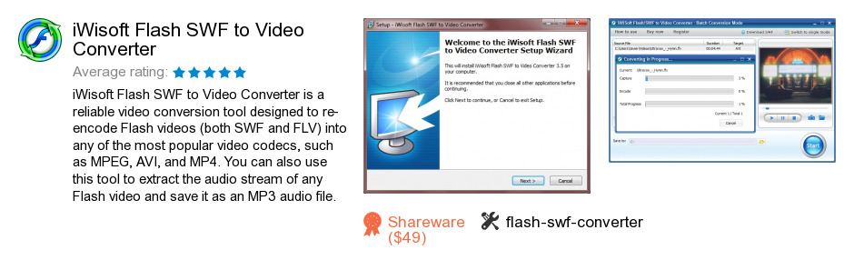 IWisoft Flash SWF to Video Converter