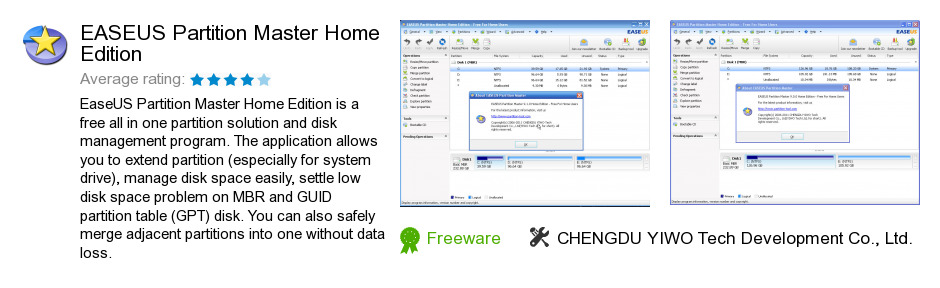 EASEUS Partition Master Home Edition