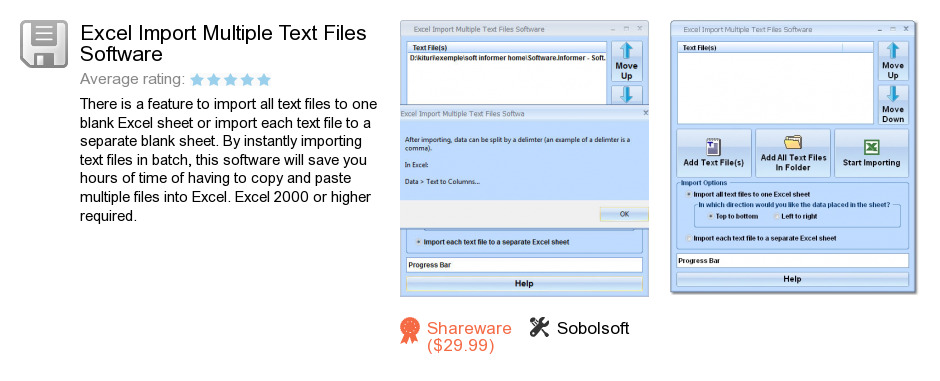 Excel Import Multiple Text Files Software