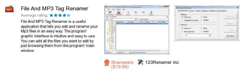 File And MP3 Tag Renamer