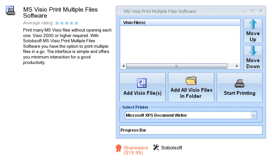 MS Visio Print Multiple Files Software