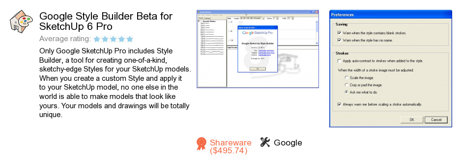 Google Style Builder Beta for SketchUp 6 Pro