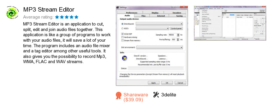 MP3 Stream Editor