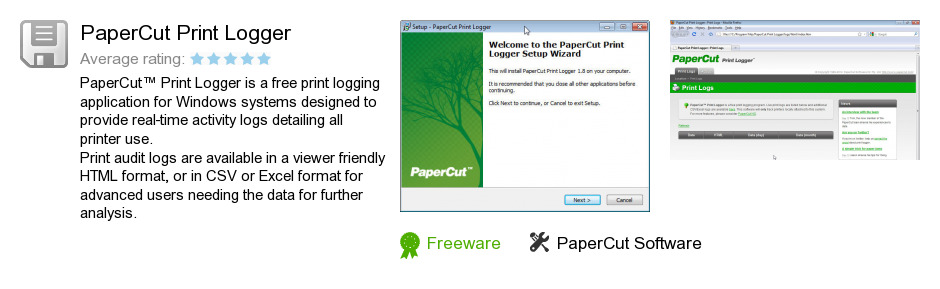 PaperCut Print Logger