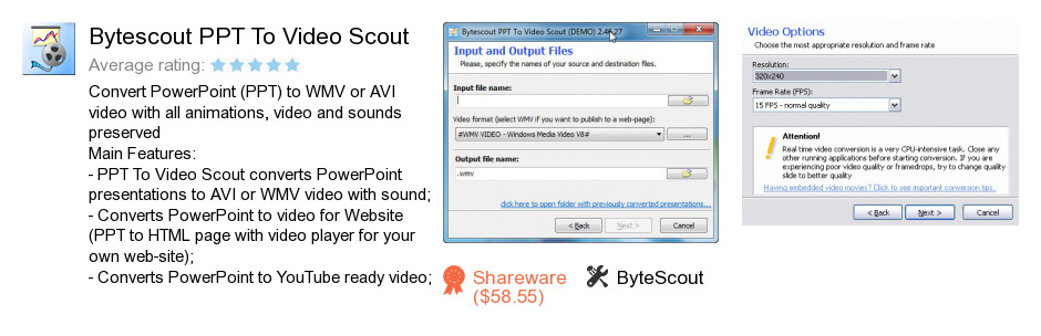 Bytescout PPT To Video Scout