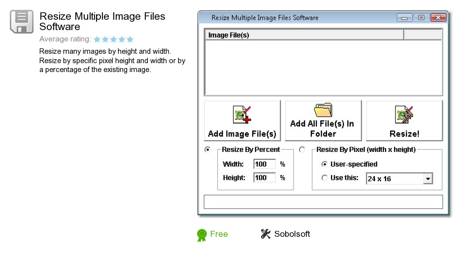 Resize Multiple Image Files Software
