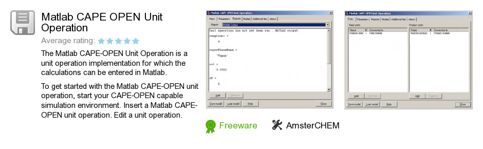 Matlab CAPE OPEN Unit Operation