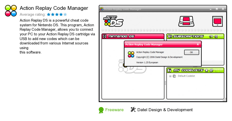 Action Replay Code Manager