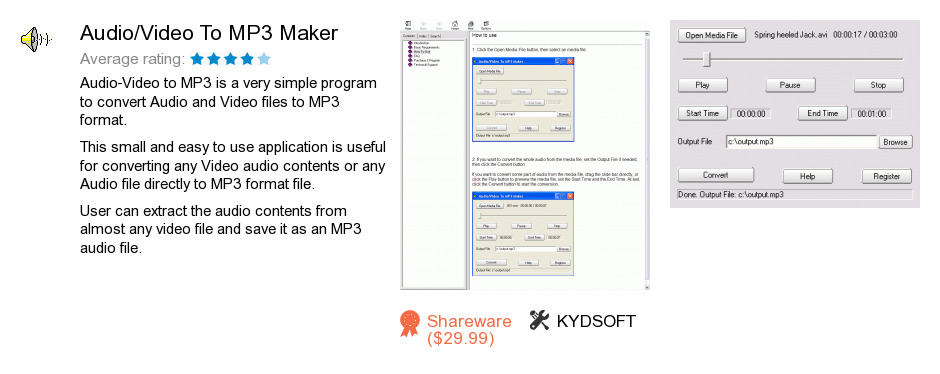 Audio/Video To MP3 Maker