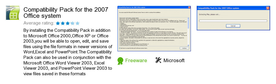 Compatibility Pack for the 2007 Office system