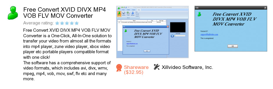 Free Convert XVID DIVX MP4 VOB FLV MOV Converter
