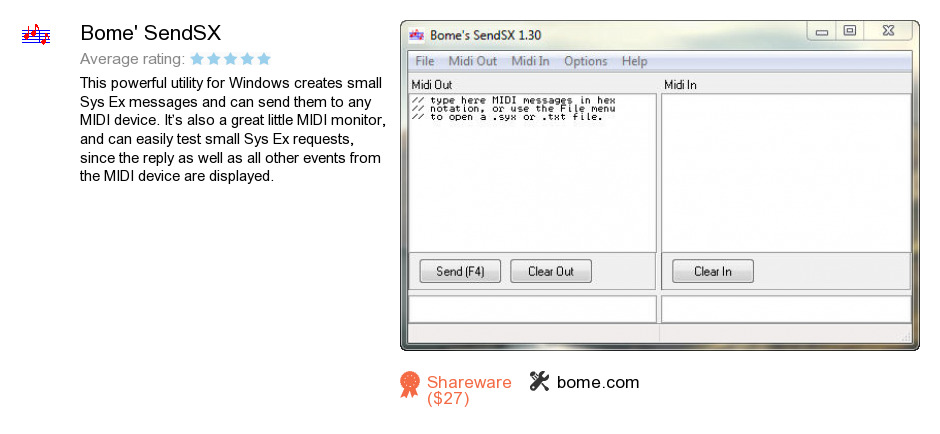 Bome's SendSX