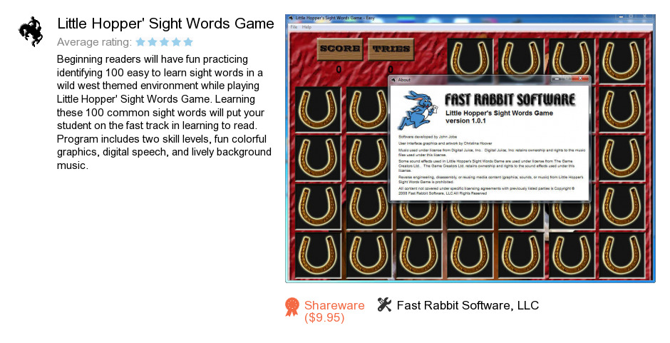 Little Hopper's Sight Words Game