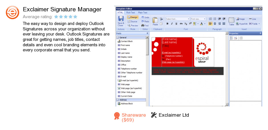 Exclaimer Signature Manager