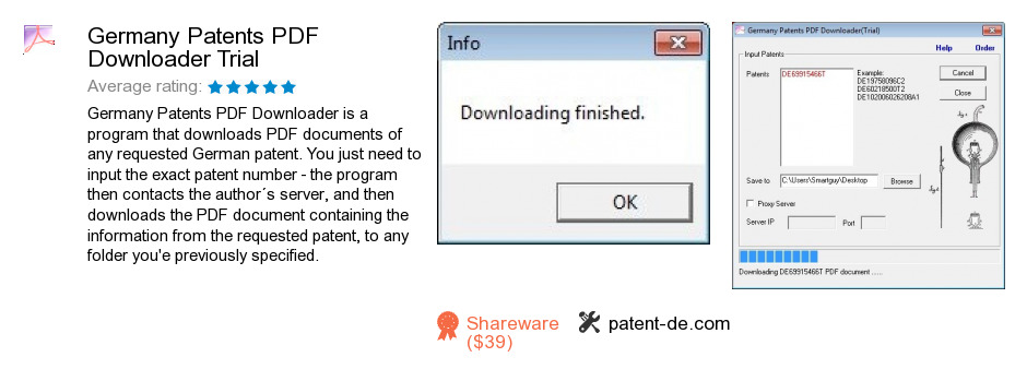 Germany Patents PDF Downloader Trial