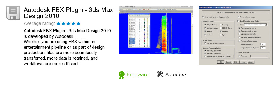 Autodesk FBX Plugin - 3ds Max Design 2010