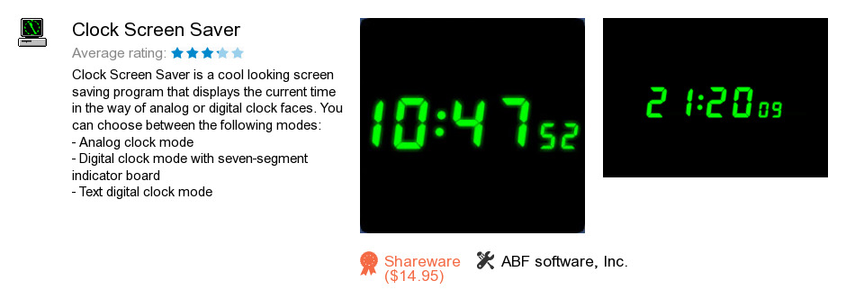 Clock Screen Saver