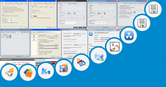Software collection for Sliding Menu Mouseover Flash