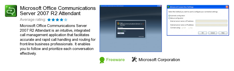 Microsoft Office Communications Server 2007 R2 Attendant