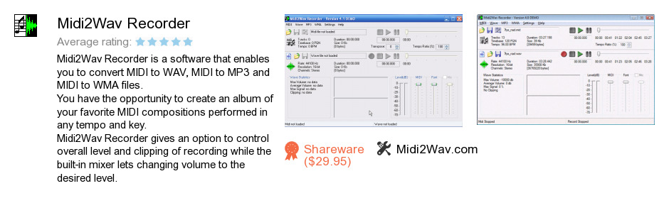 Midi2Wav Recorder