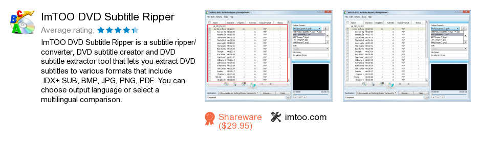 ImTOO DVD Subtitle Ripper