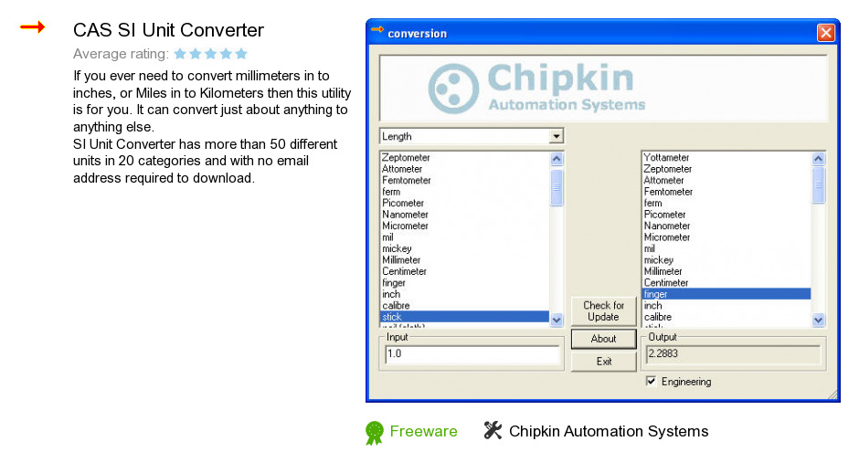 CAS SI Unit Converter