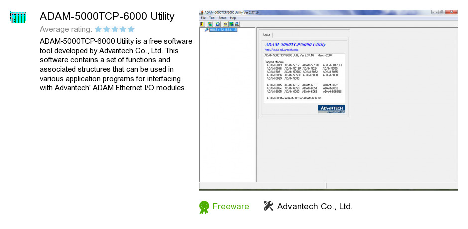 ADAM-5000TCP-6000 Utility