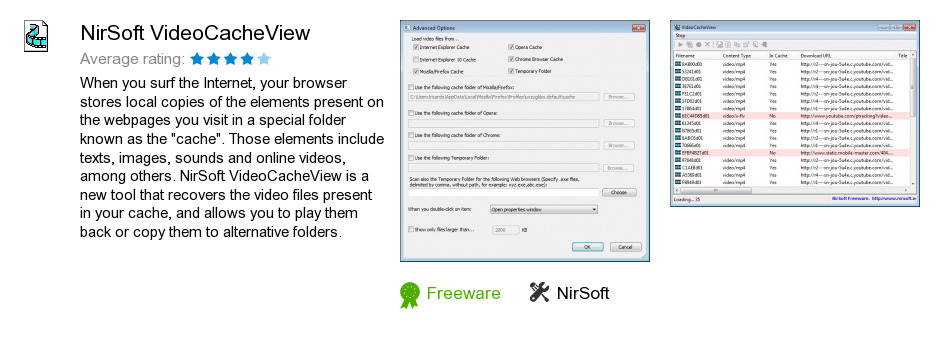NirSoft VideoCacheView