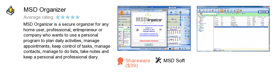 MSD Organizer