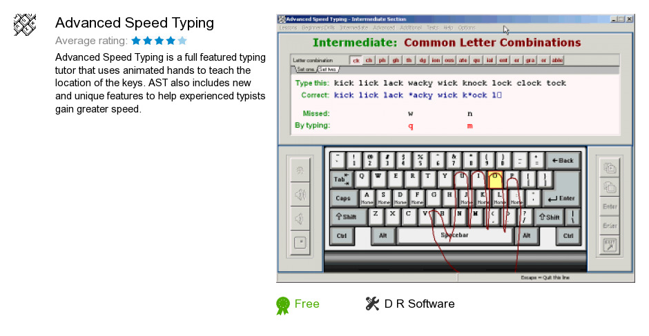 advanced speed typing software download