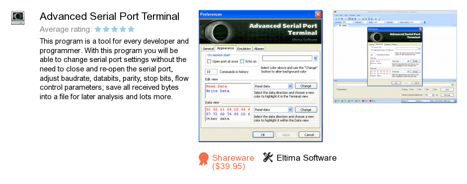 Advanced Serial Port Terminal