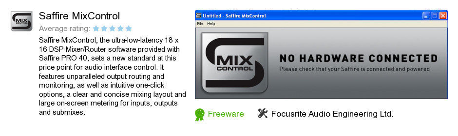 Saffire MixControl
