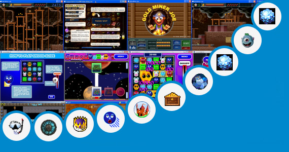 Software collection for Crystal Cave Gold Game