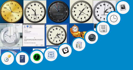 Analog clock for desktop