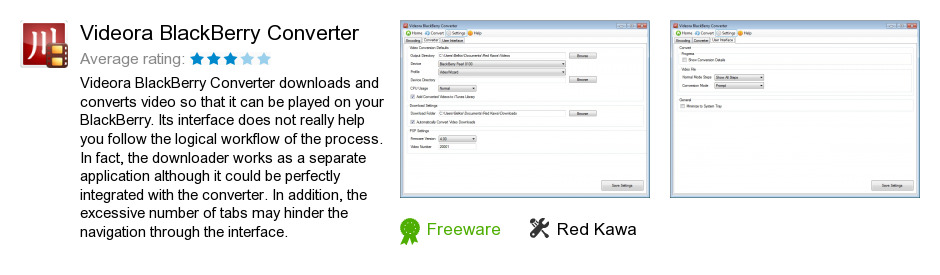 Videora BlackBerry Converter