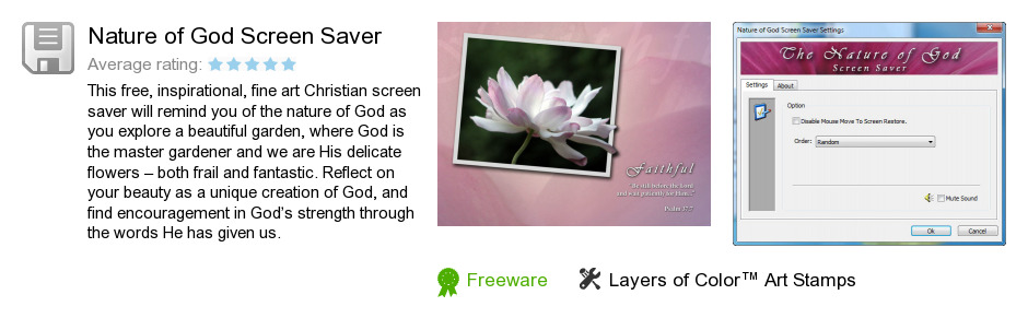 Nature of God Screen Saver