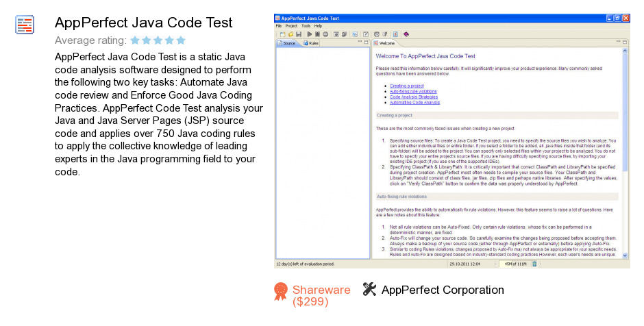 AppPerfect Java Code Test
