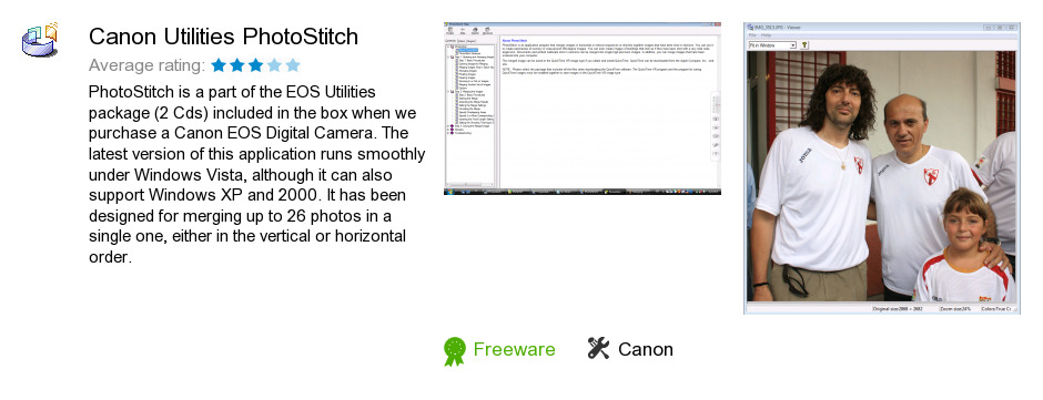 Canon Utilities PhotoStitch