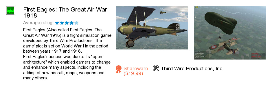 First Eagles: The Great Air War 1918
