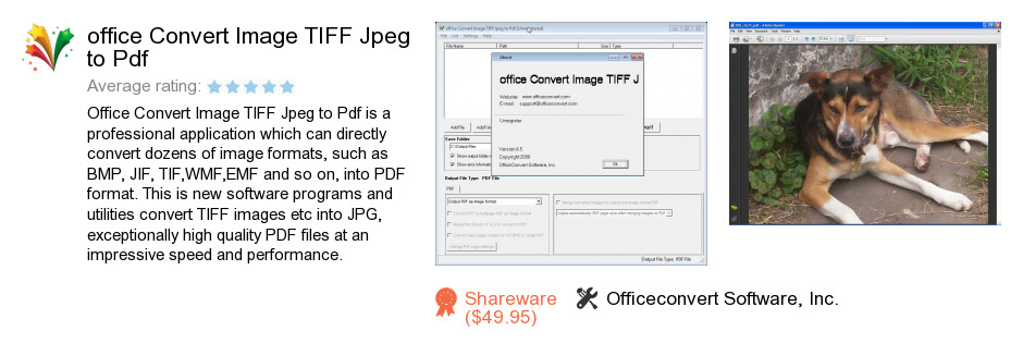 Office Convert Image TIFF Jpeg to Pdf