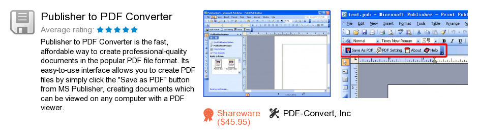 Publisher to PDF Converter