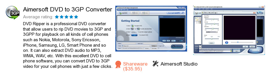 Aimersoft DVD to 3GP Converter
