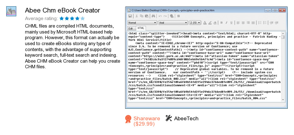 Abee Chm eBook Creator