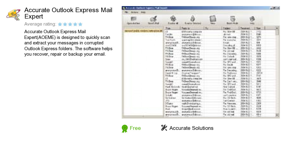 Accurate Outlook Express Mail Expert