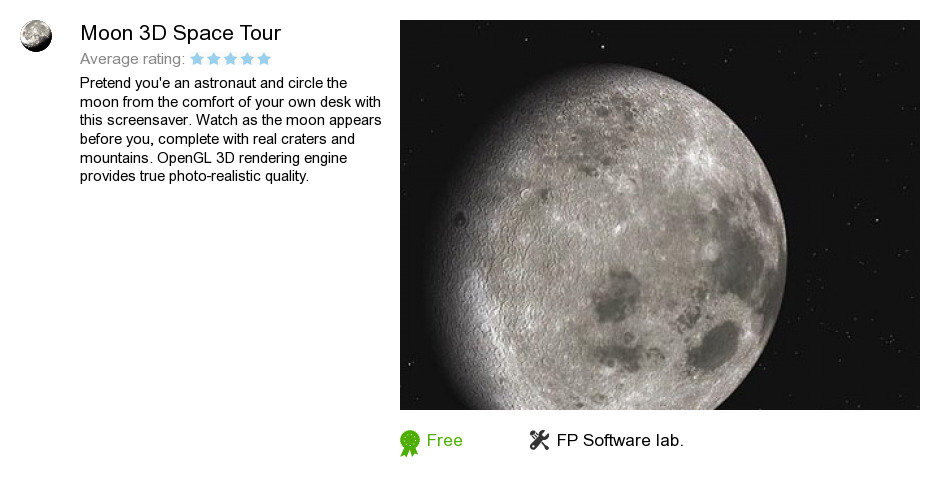 Moon 3D Space Tour