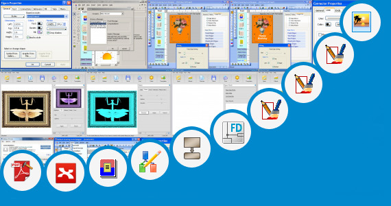 Software collection for System Diagram Clip Art
